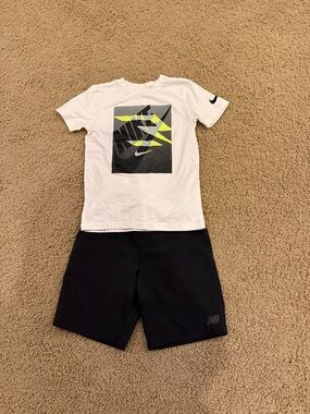 Nike shirt, New  balance quick dry short outfit bundle